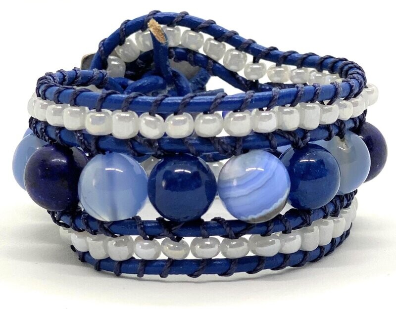 THREE STRAND WRAP BRACELET (6")