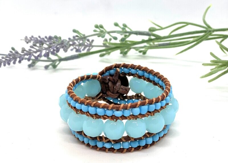 THREE STRAND WRAP BRACELET (6-1/2")