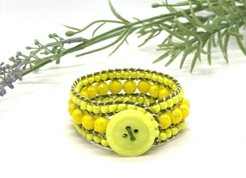 THREE STRAND WRAP BRACELET (6-3/4 THREE STRAND WRAP BRACELET (6-3/4")