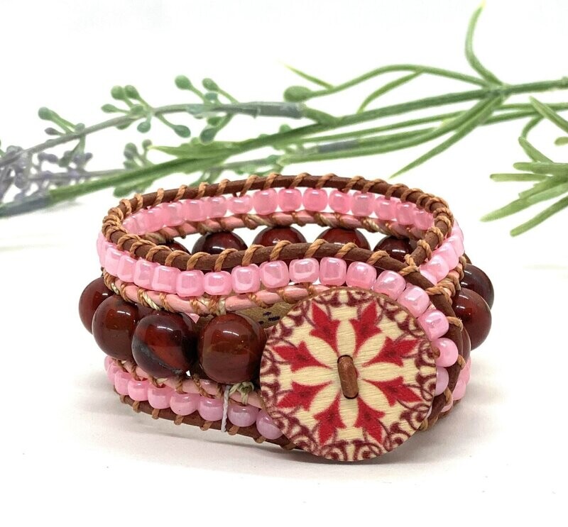 THREE STRAND WRAP BRACELET (6-1/2")