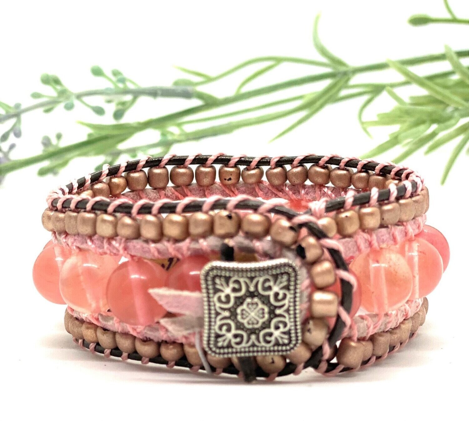 THREE STRAND WRAP BRACELET (6-3/4