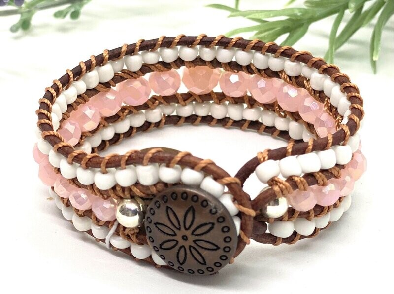THREE STRAND WRAP BRACELET (7")