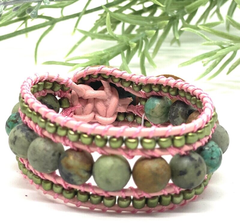 THREE STRAND WRAP BRACELET (7")