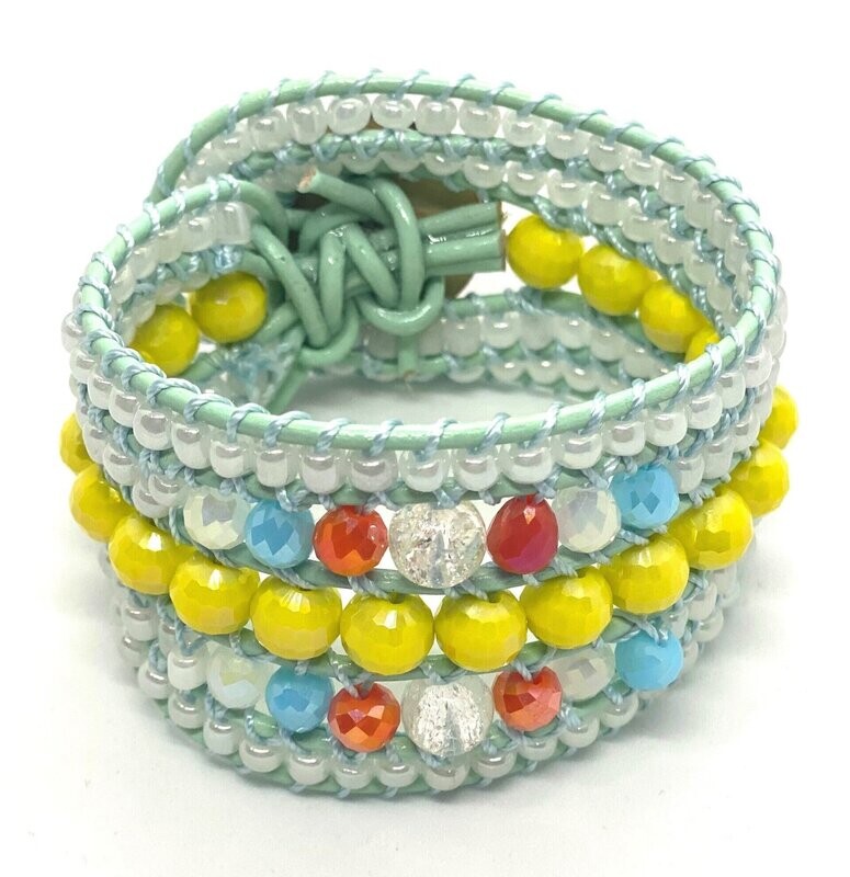 FIVE STRAND WRAP BRACELET (7")