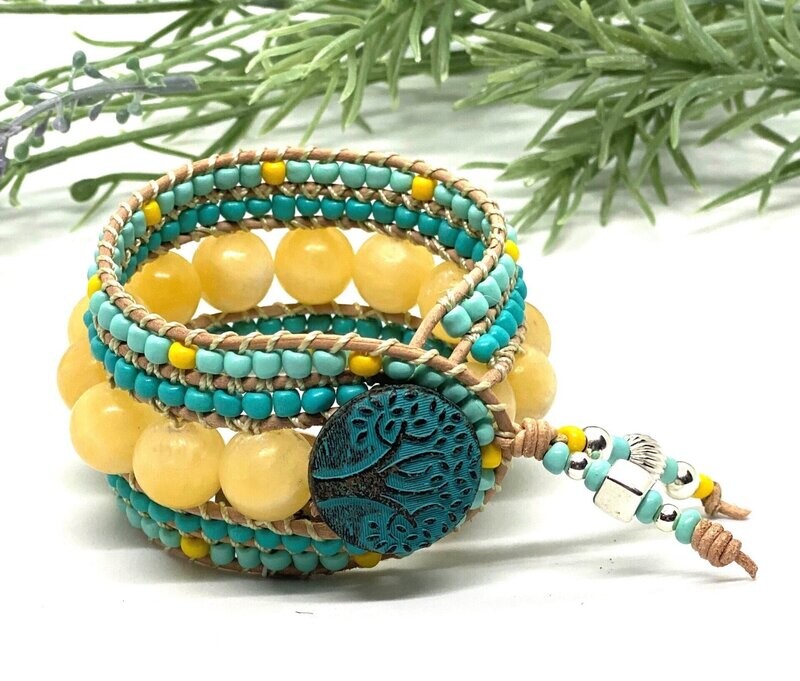 FIVE STRAND WRAP BRACELET (7-3/4")