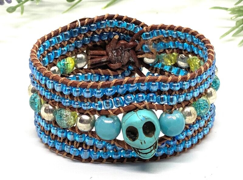 FIVE STRAND WRAP BRACELET (8")