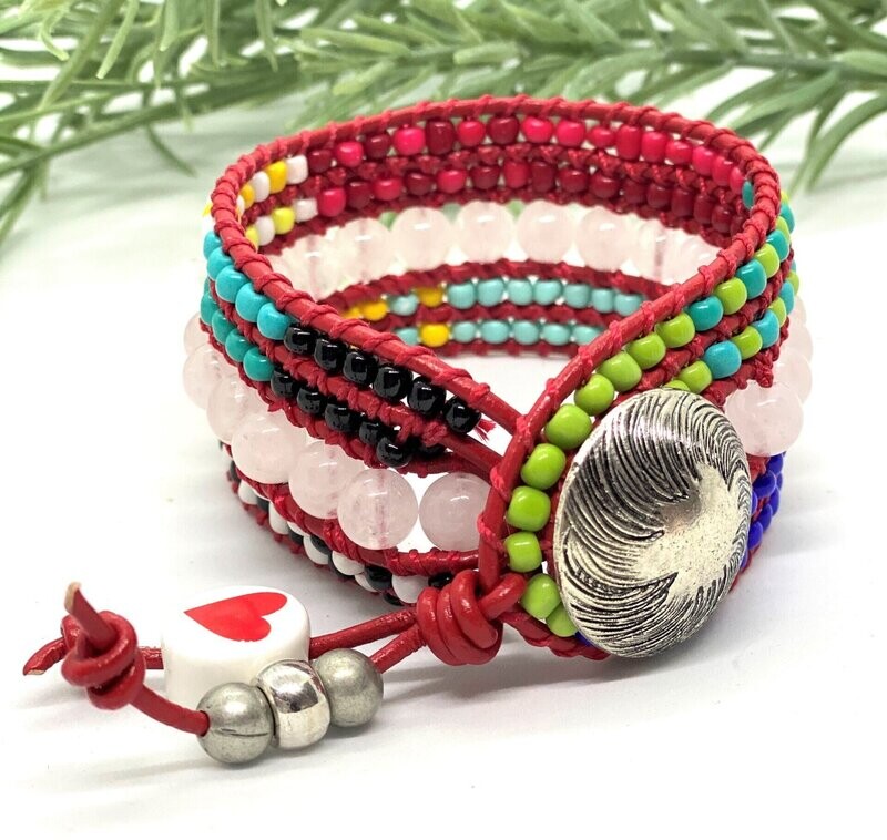 FIVE STRAND WRAP BRACELET (8-1/4")