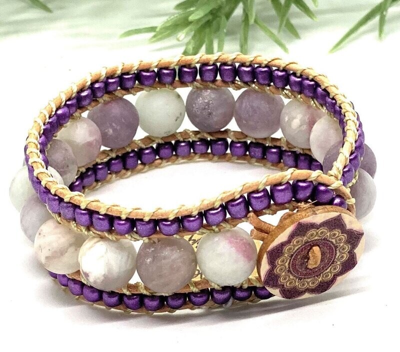 THREE STRAND WRAP BRACELET (7-3/4")