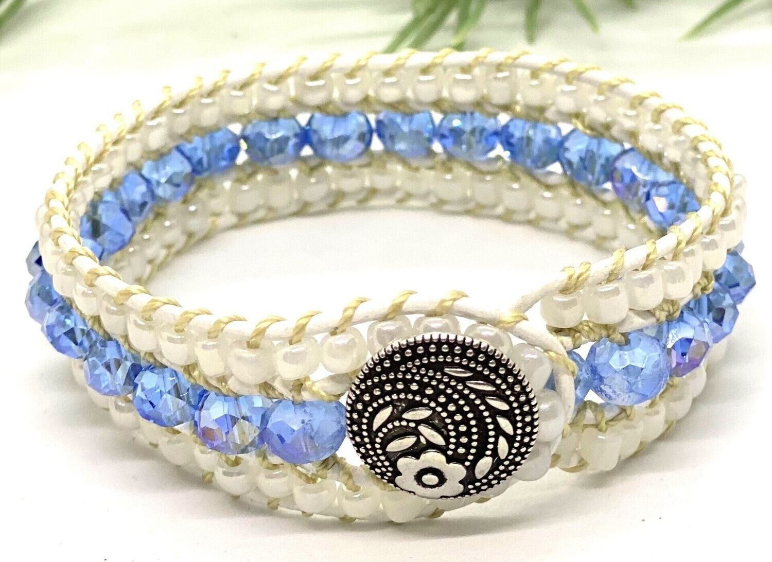 THREE STRAND WRAP BRACELET (8")