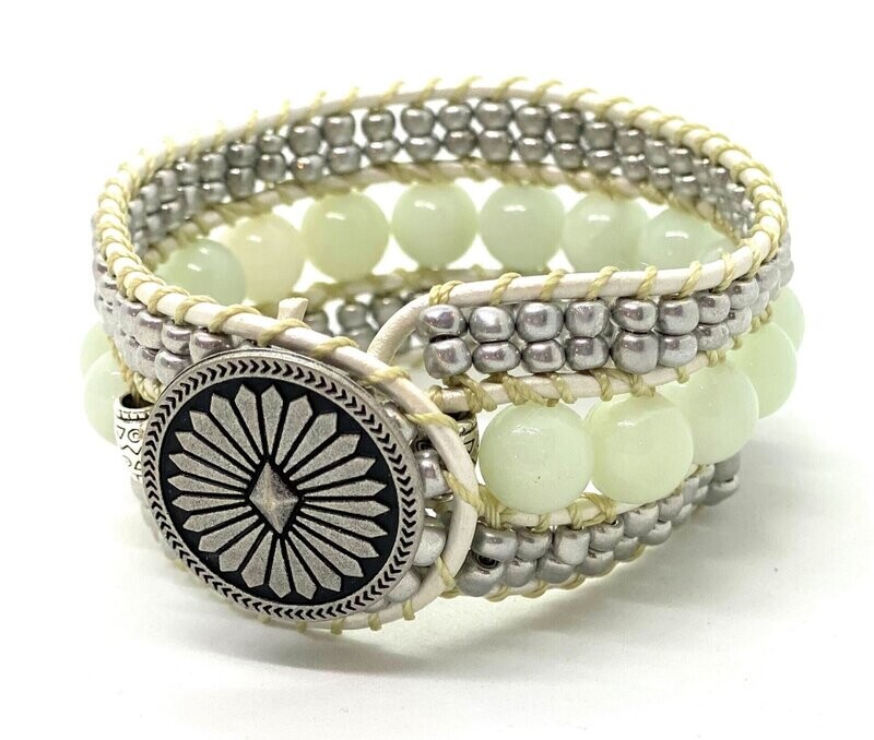 THREE STRAND WRAP BRACELET (7.5")