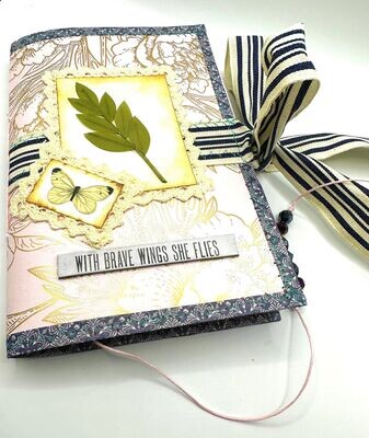 WITH BRAVE WINGS SHE FLIES JOURNAL BOOK