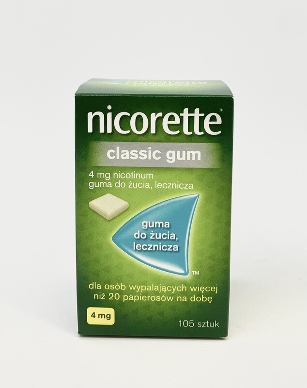 Nicorette  gomme da masticare Classic gum 4mg 105 pz