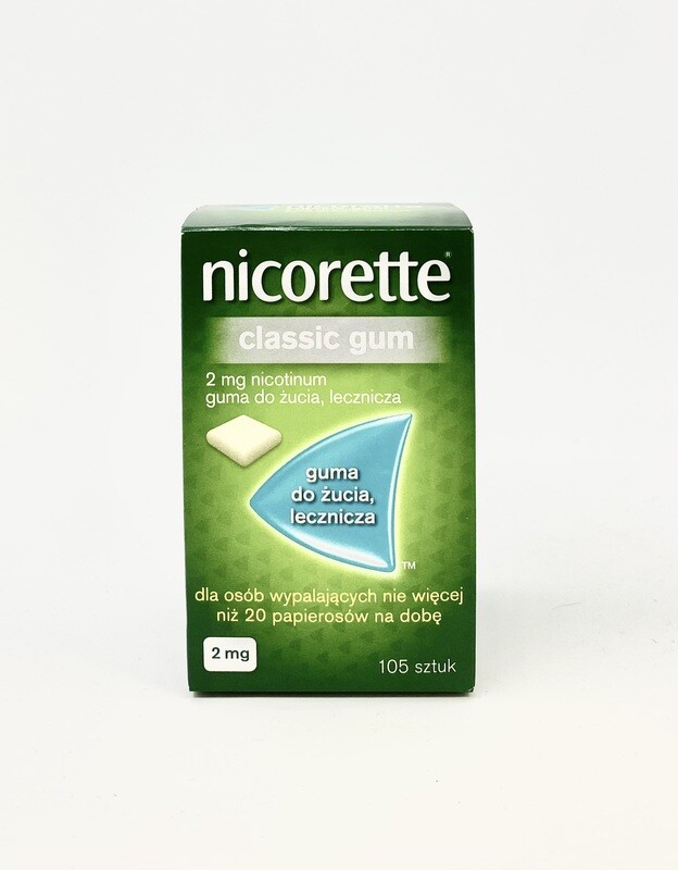 Nicorette 2mg gomme da masticare Classic gum 2mg. 105pz