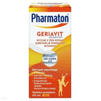 Pharmaton Geriavit -100 compresse vitamine, minerali, estratto di ginseng