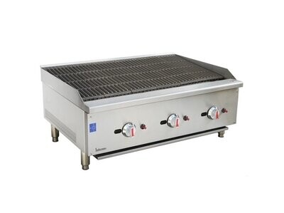 Gas Radiant 90cm Charboiler With Lava Rock Kit