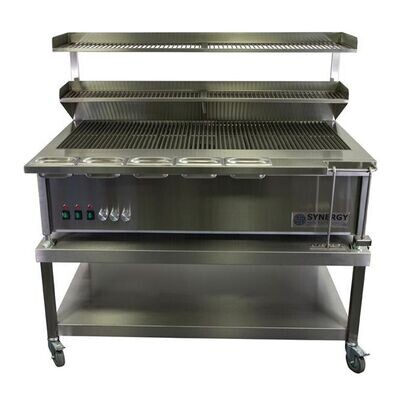 SYNERGY ST1300 GRILL WITH GARNISH RAIL AND SLOW COOK SHELF