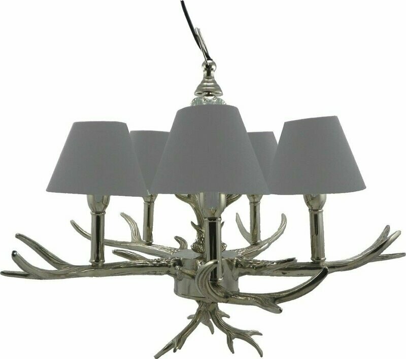 Hanglamp 5  arm gewei
