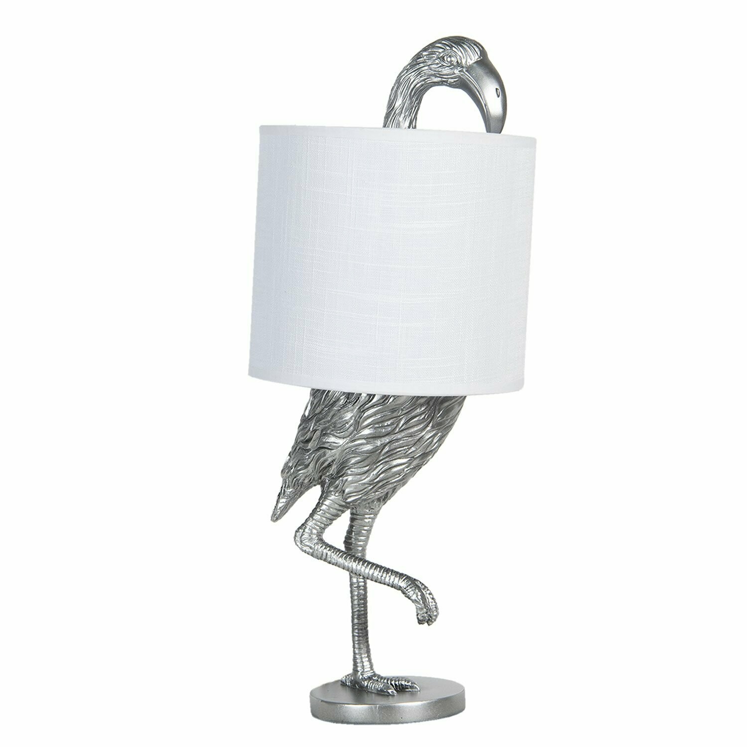 Lamp Flamingo zilver