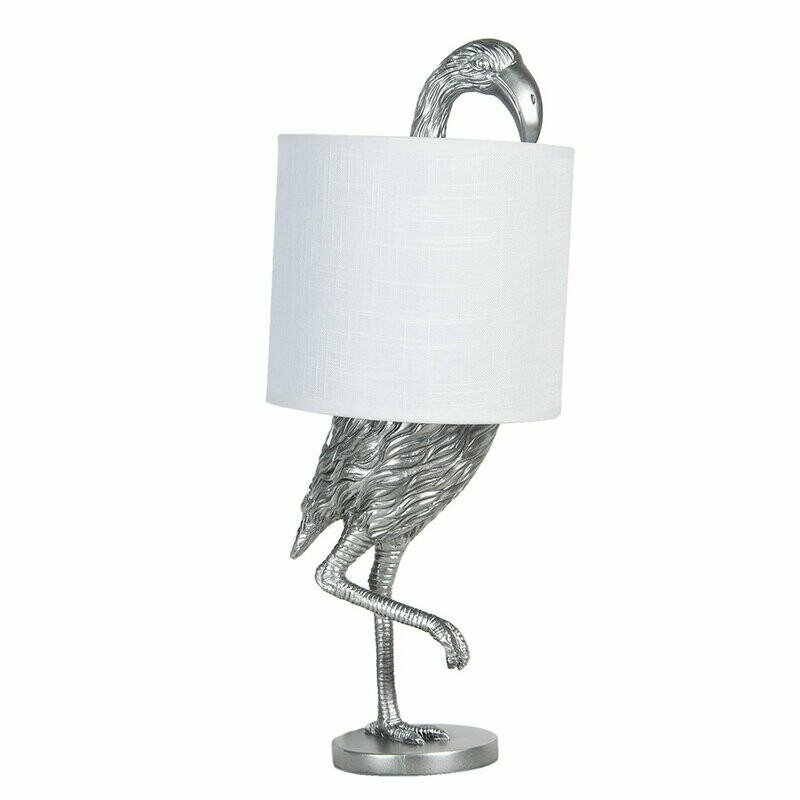 Lamp Flamingo zilver