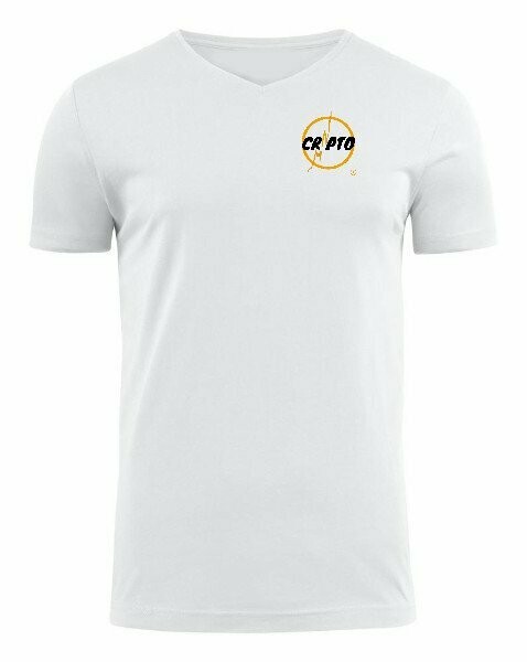 ​V-Nek Shirt voor mannen wit