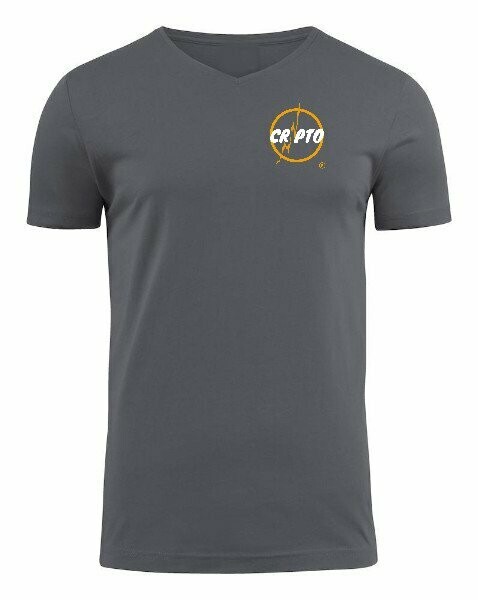 ​V-Nek Shirt voor mannen grijs