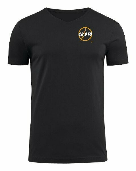 ​V-Nek Shirt voor mannen zwart