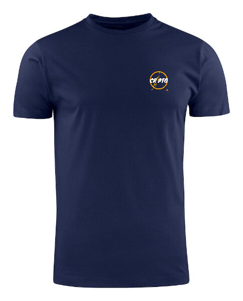 ​U-Neck T-Shirt marine blauw