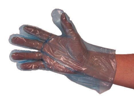 Einweg LDPE Einmalhandschuhe in Blau