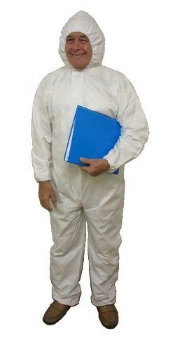 Einweg Mikroporöse Overalls mit Kapuze