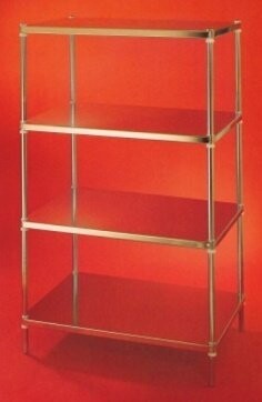 Regal mit glatten Böden aus Edelstahl, Online Kaufen Regal mit glatten Böden aus Edelstahl