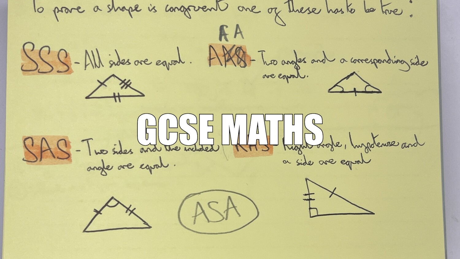 All GCSE Maths Cue Cards *Digital*