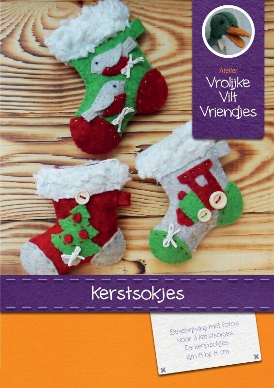 Kerstsokjes ( Vrolijke Viltvriendjes )