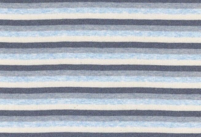 Tricot Grijs Blauw Streepje (halve meter) Tricot Grijs Blauw Streepje (halve meter)