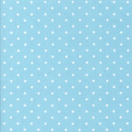 Cozy Flanel Aqua met Stip( per  halve meter)