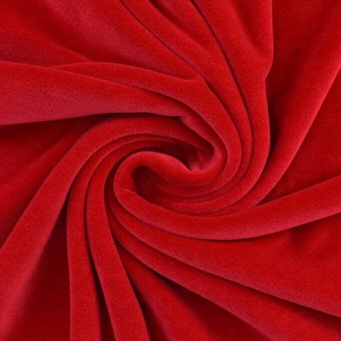 Nickey Velours Rood   ( rolletje)