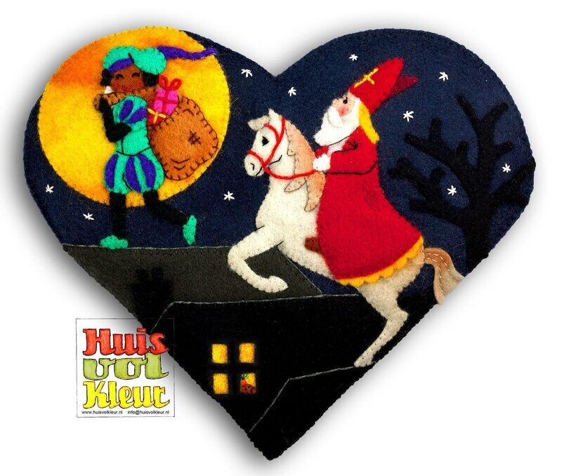 Sinterklaas Hartje : Op het dak    (Huisvolkleur)