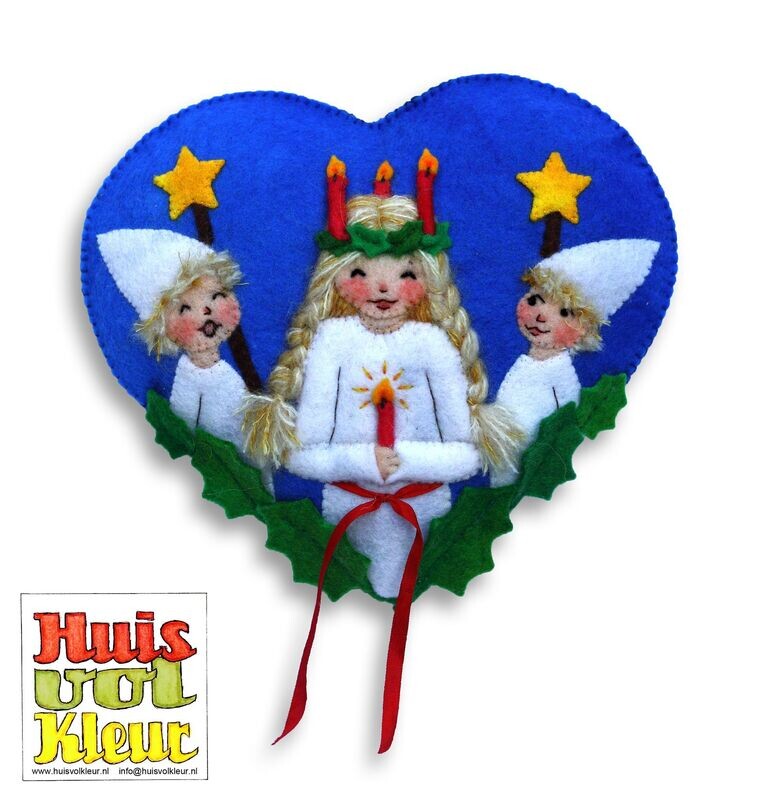 Kersthartje Sante Lucia   (Huisvolkleur)