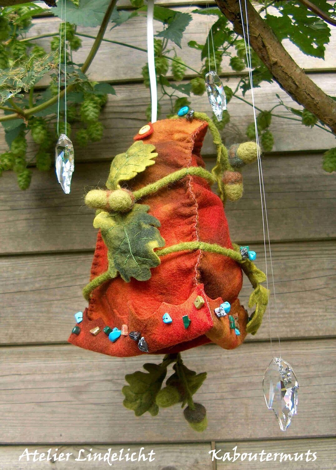 Lampenkapje Kaboutermuts  ( atelier Lindelicht )