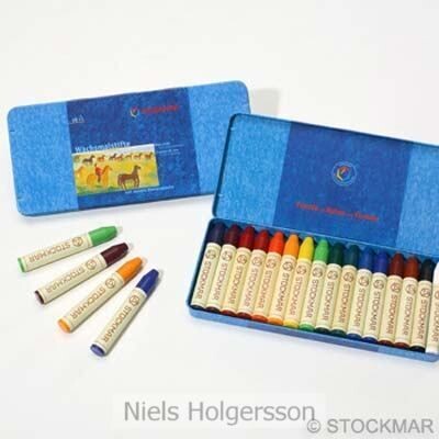 Stockmar waskrijtjes in blik groot ( 16 stuks) Stockmar waskrijtjes in blik groot ( 16 stuks)