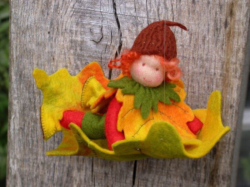 Jongetje op Herfstblad