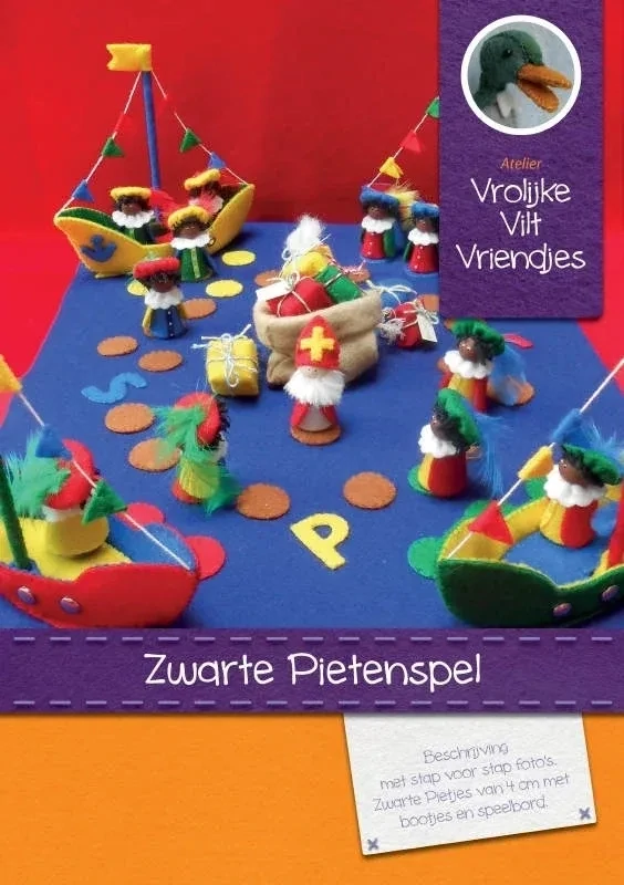 Pietenspel Vrolijke Viltvriendjes ( met materialen,  zonder vilt!)
