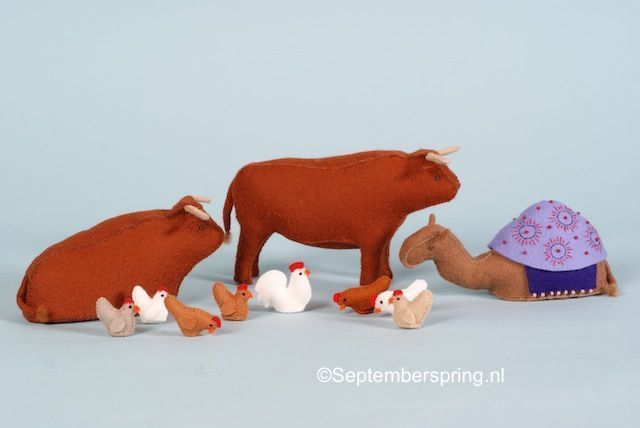 Kerstgroep  :  De dieren    (Septemberspring)