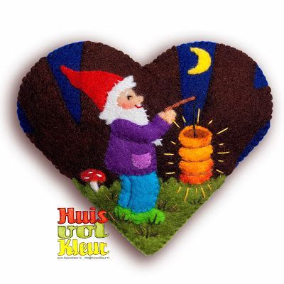 Hartje Kabouter met Lampion   (Huisvolkleur)
