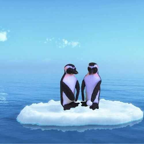 Koningspinguin met ei  ( Pippilotta)