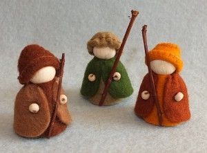 Kerstgroep : Drie Herders   (PIppilotta )
