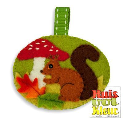 Broche Herfst Eekhoorn  (HuIsvolkleur)