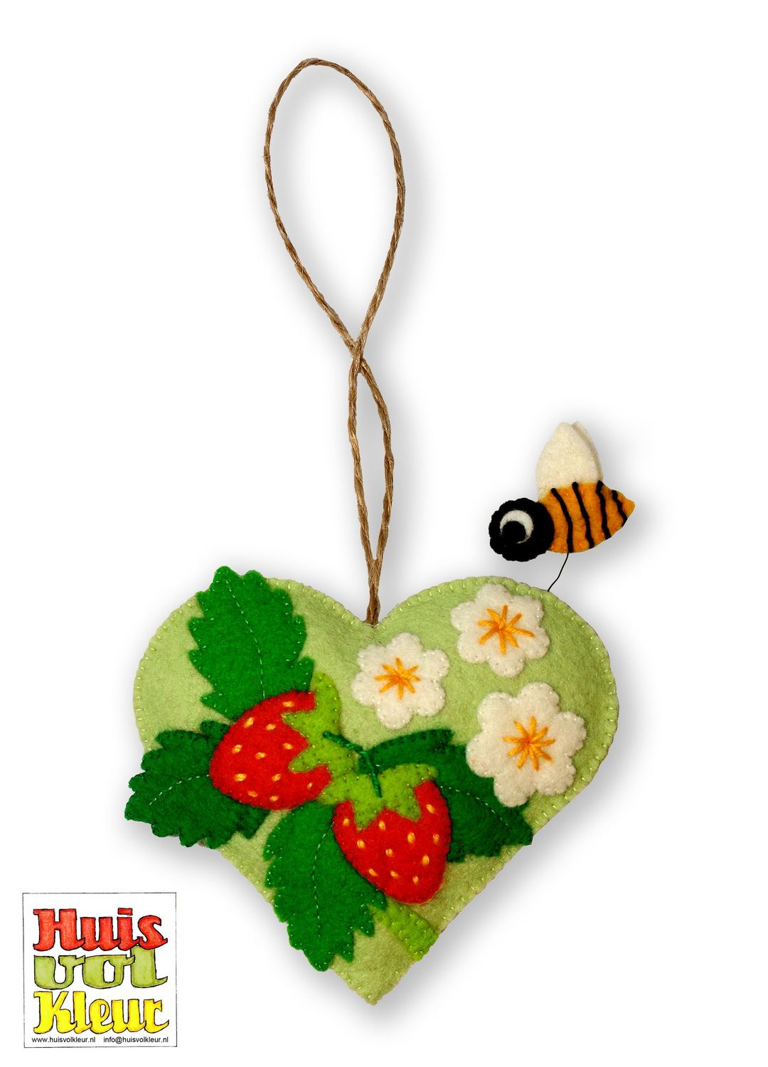 Hartje aardbei      (Huisvolkleur)
