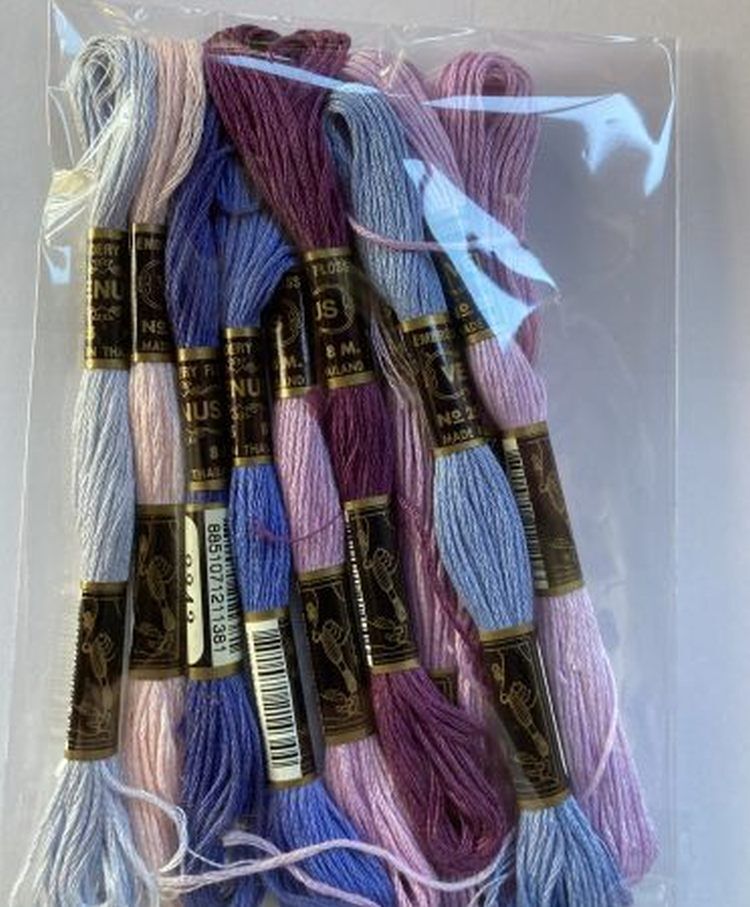 Splijtzijde Roze-Paars  Blauw  tinten( 10 strengetjes)