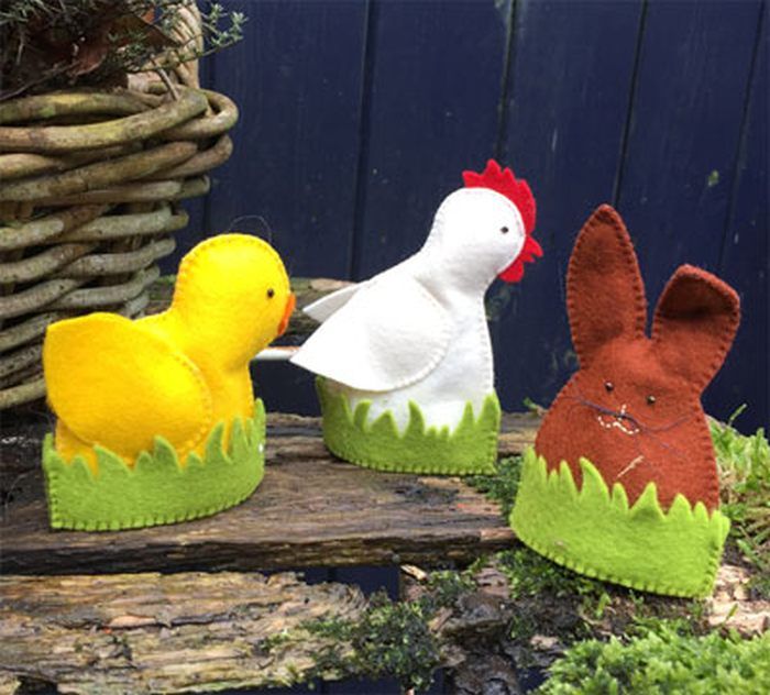 Drie eenvoudige Eierwarmers