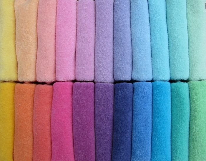 Bibi Badstof  Oranje Pastel